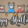 halloween kinder banner
