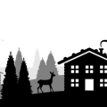 silhouette berge