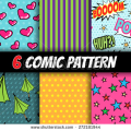 stock-vector-seamless-comic-pattern-vector-set-272181944
